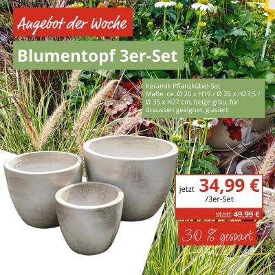Blumentopf 3er-Set